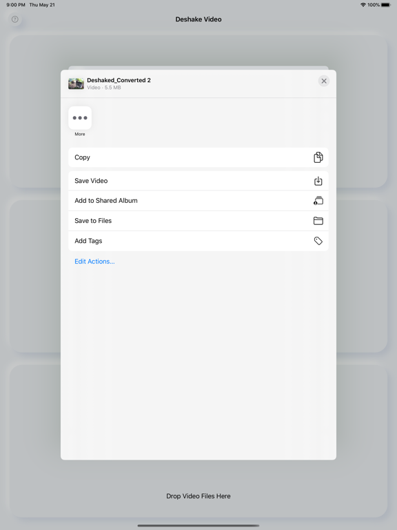 Screenshot #4 for Video Deshake - Stabilizer