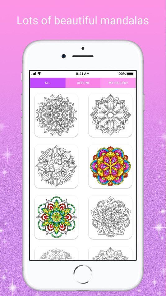 #2. Mandala Color by Number (iOS) Podle: Abovegames LTD