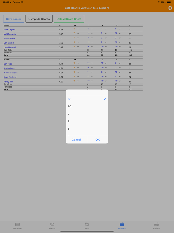 Pool League Scores iPad screenshot 5 - Lifestyle app