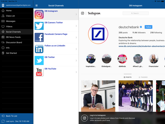 DB Stay Connected iPad screenshot 4 - Business app