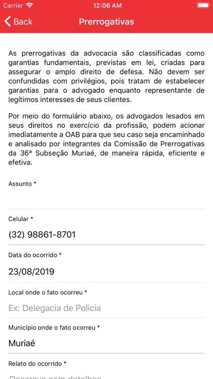 OAB/MG Muriaé screenshot-3