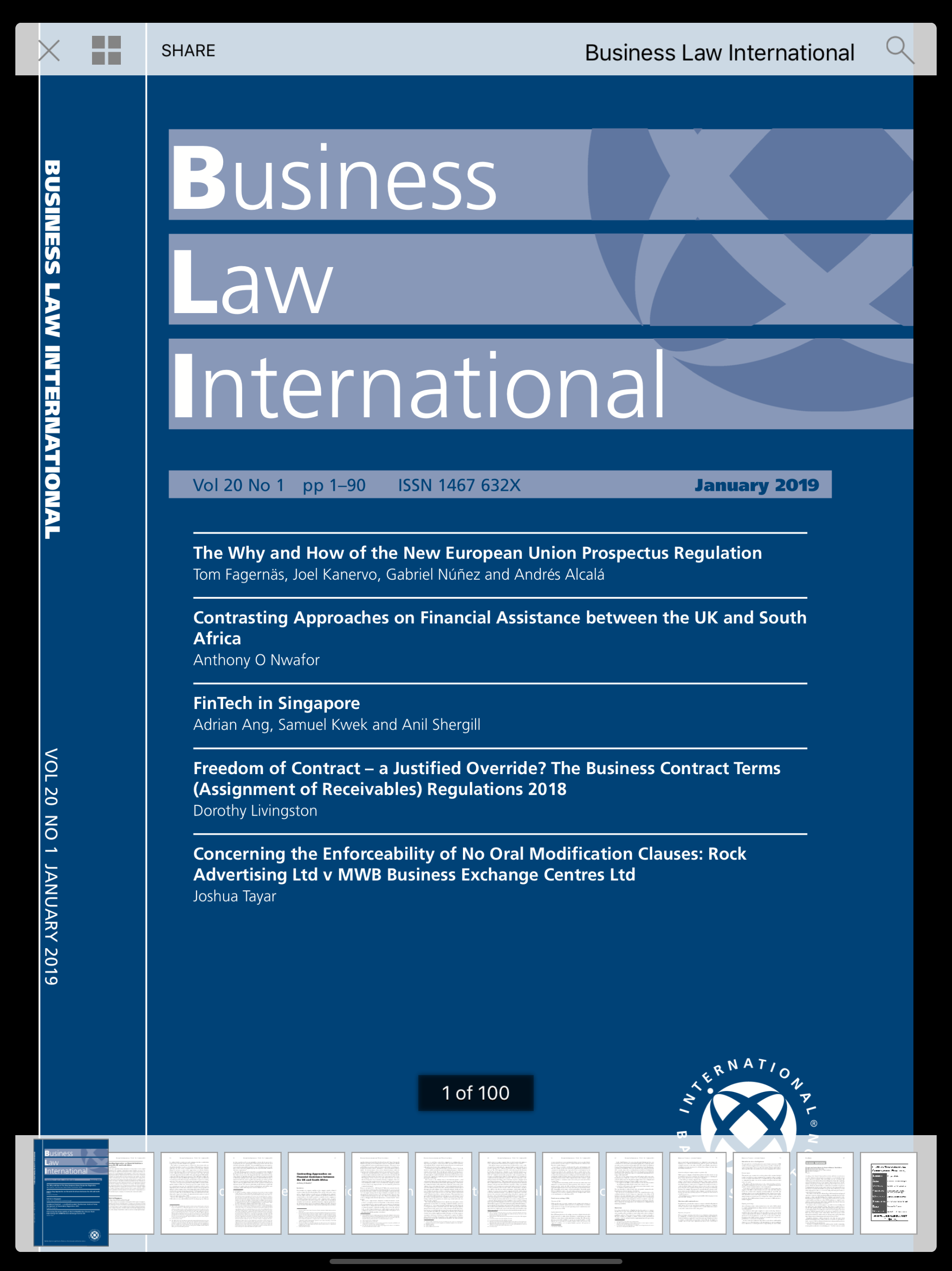Business Law International