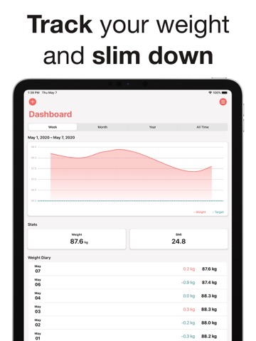 Slim: ウエイト・BMIトラッカーのおすすめ画像1