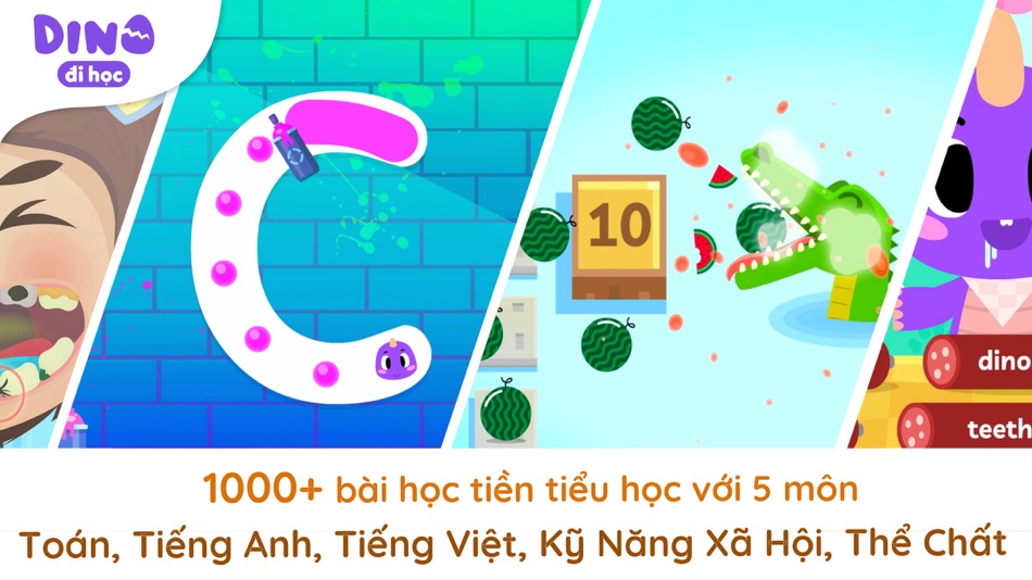 #1. Dino Đi học (iOS) By: NO.1 EDUCATION TECHNOLOGY JOINT STOCK COMPANY