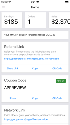 Pro Affiliates screenshot 1