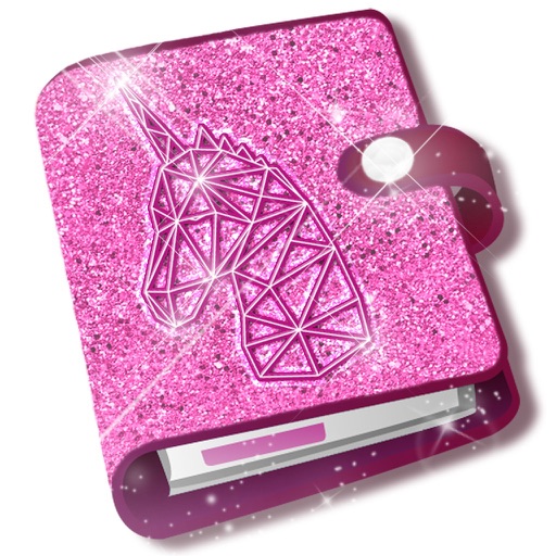 Diamond Glitter Diary Icon