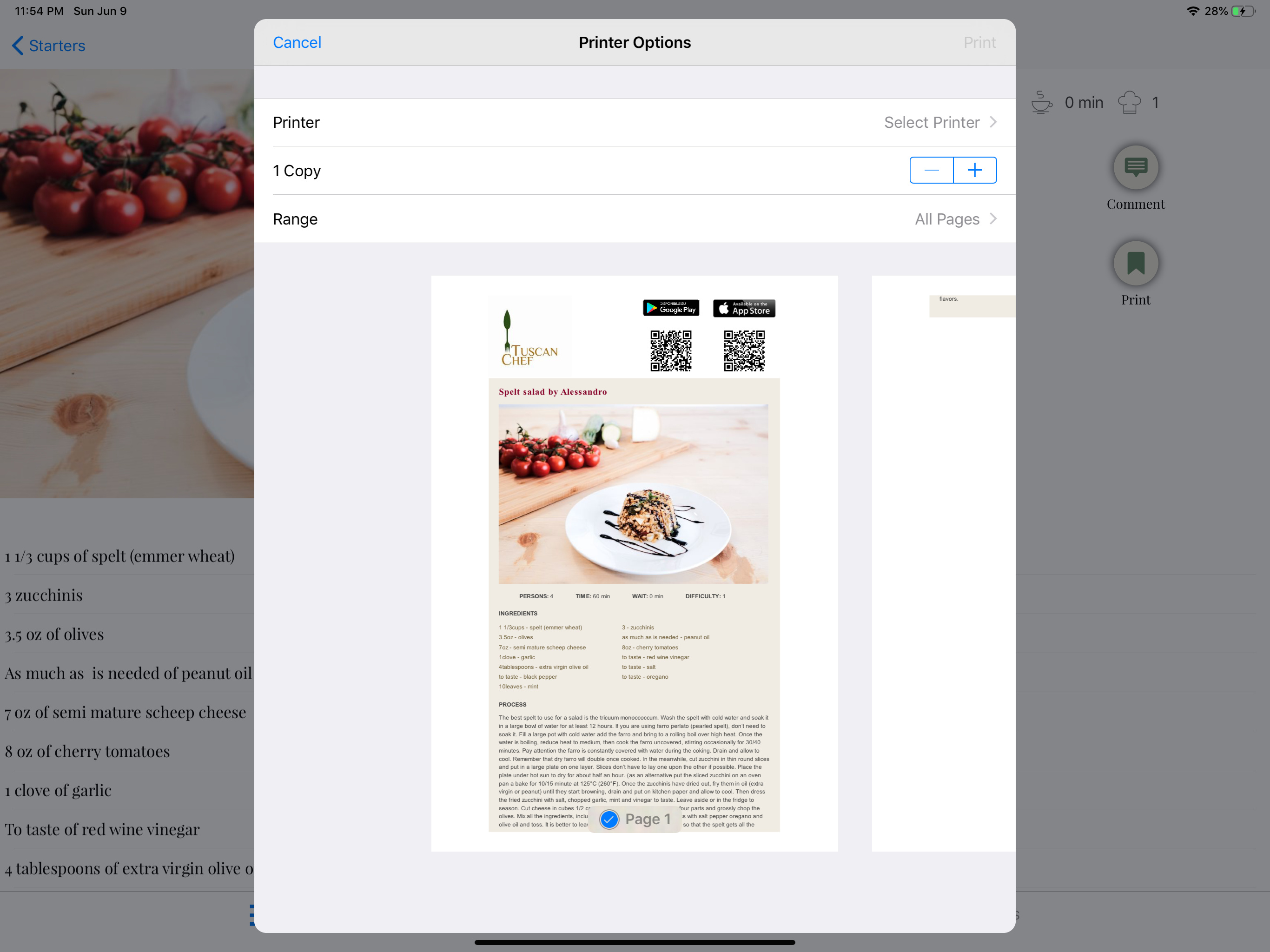Tuscan Chef - Italian food
