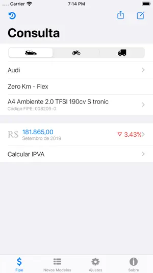 Car Ad - Tabela FIPE screenshot 1