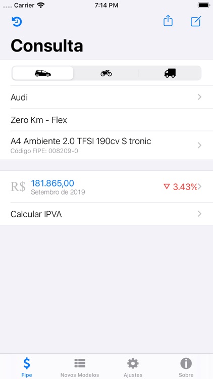 Car Ad - Tabela FIPE