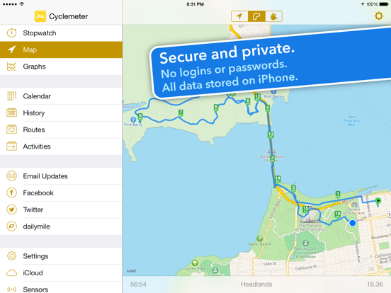 Cyclemeter GPS - Cycling Running and Mountain Biking Ride Tracking screenshot