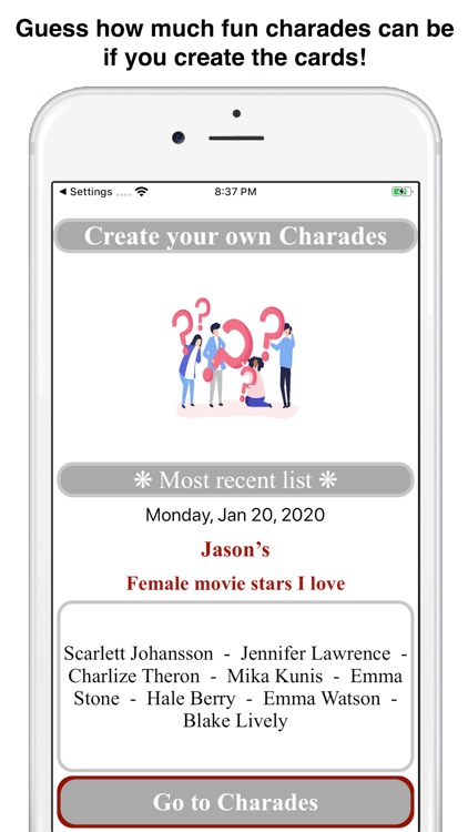 Create your own charades screenshot-5