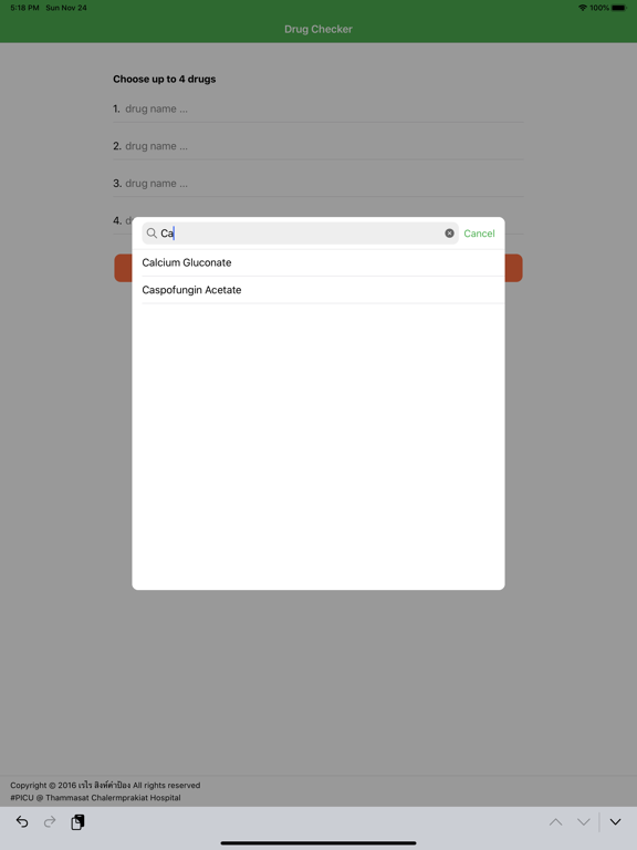 Screenshot #5 pour Drug Compatibility Checker TUH