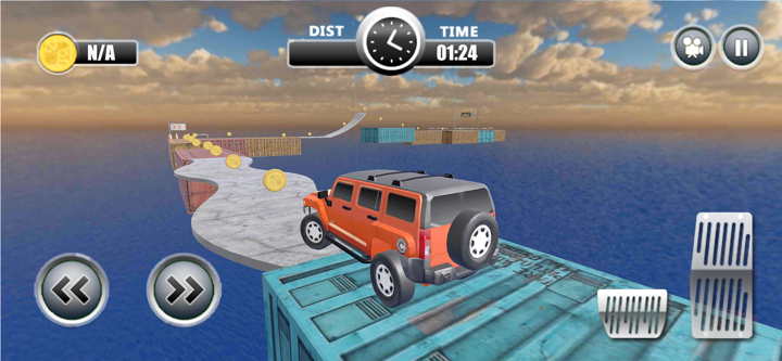 Impossible Road Monster Truck screenshot 2