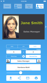 Name Badge screenshot