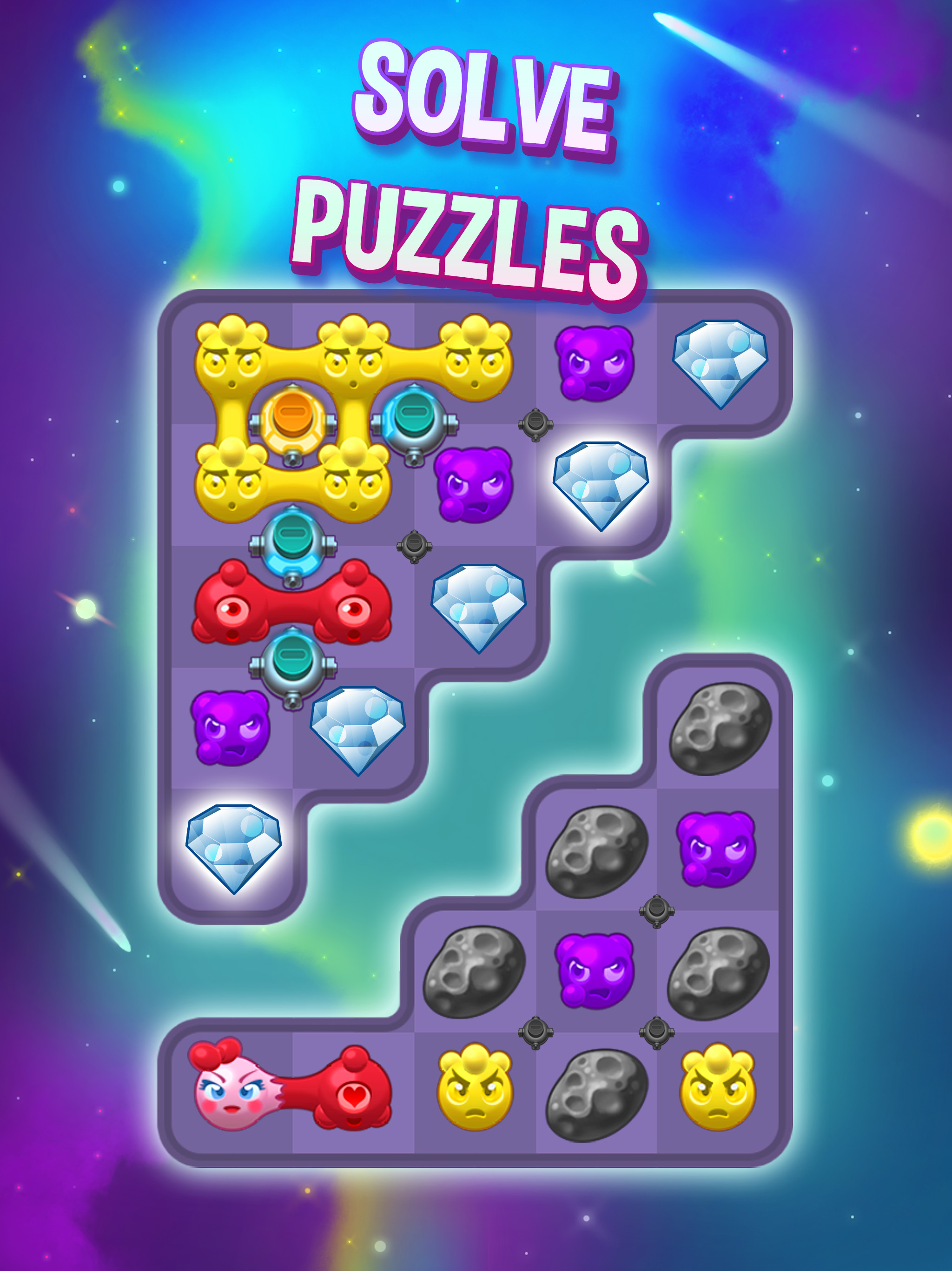 Aliens in Chains Space Puzzle