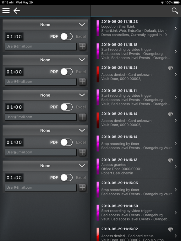 EntraPass go iPad screenshot 6 - Productivity app