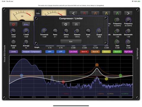 Visual EQ Console AUv3 Pluginのおすすめ画像2