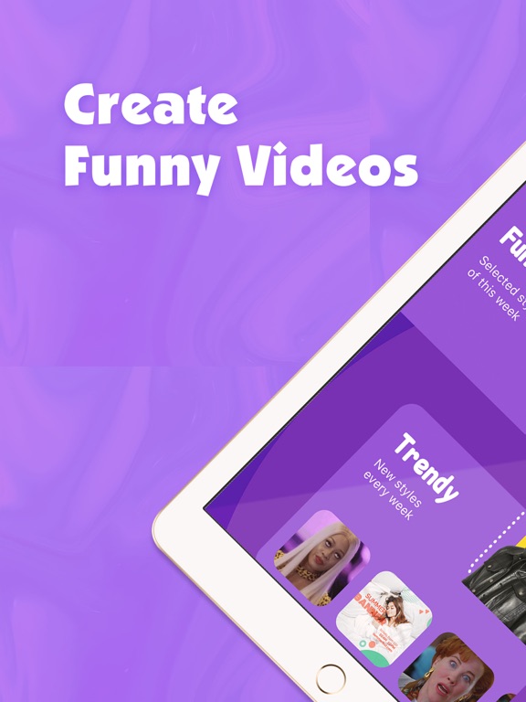Super Funny Video Maker iPad screenshot 1 - Entertainment app