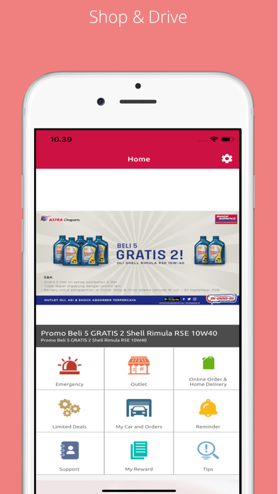 Shop&Drive Mobile App Screenshot