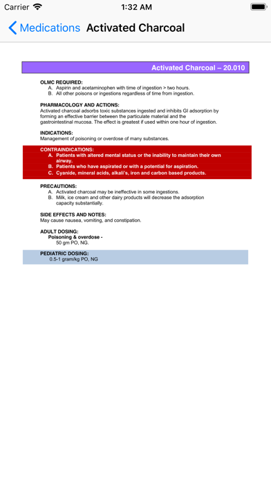 DC Protocols iPhone screenshot 3 - Medical app