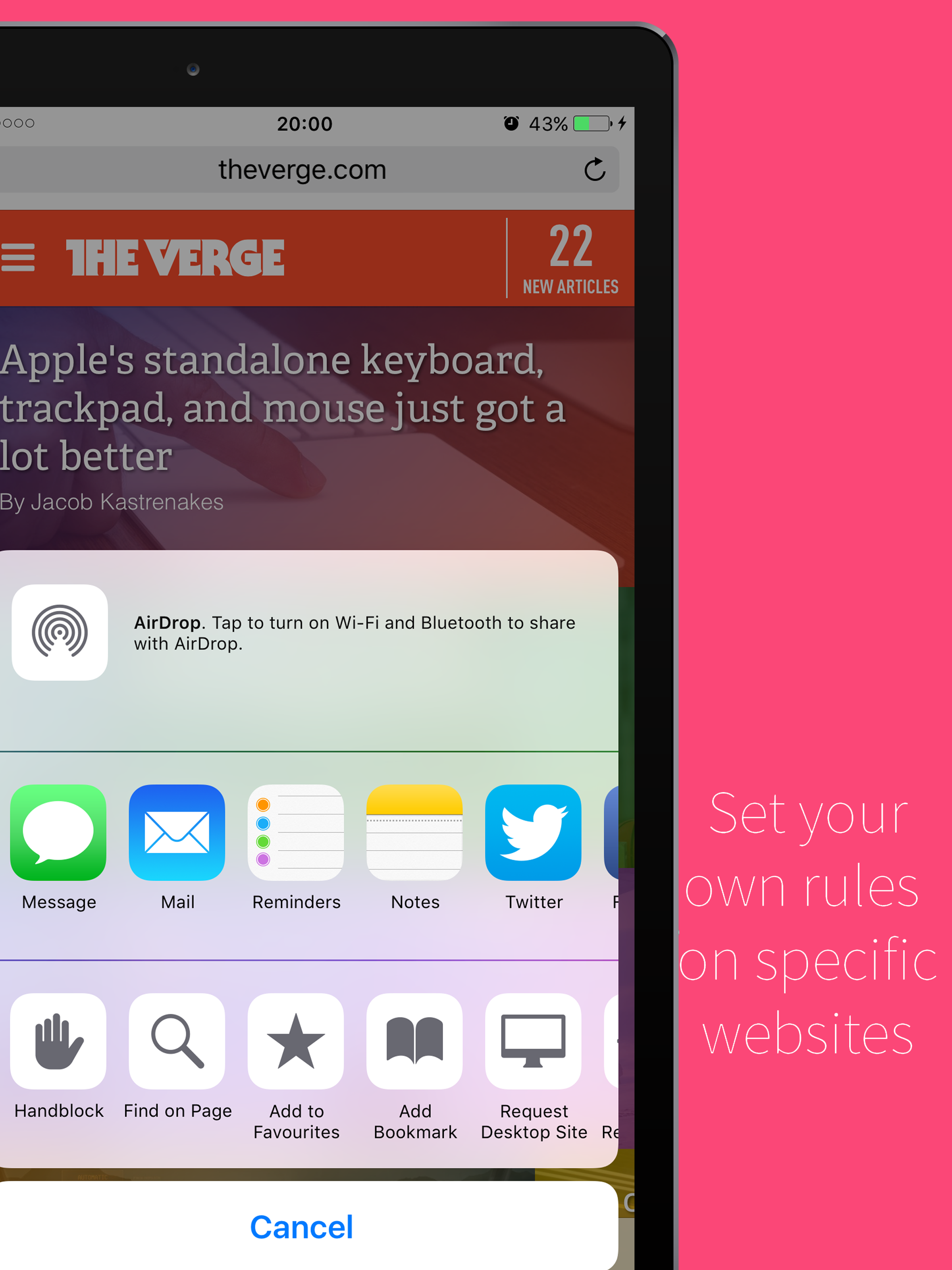 Handblock: Block Safari ads screenshot 7