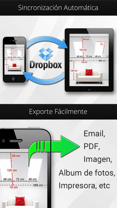 Foto Medidas Captura de pantalla de la aplicación