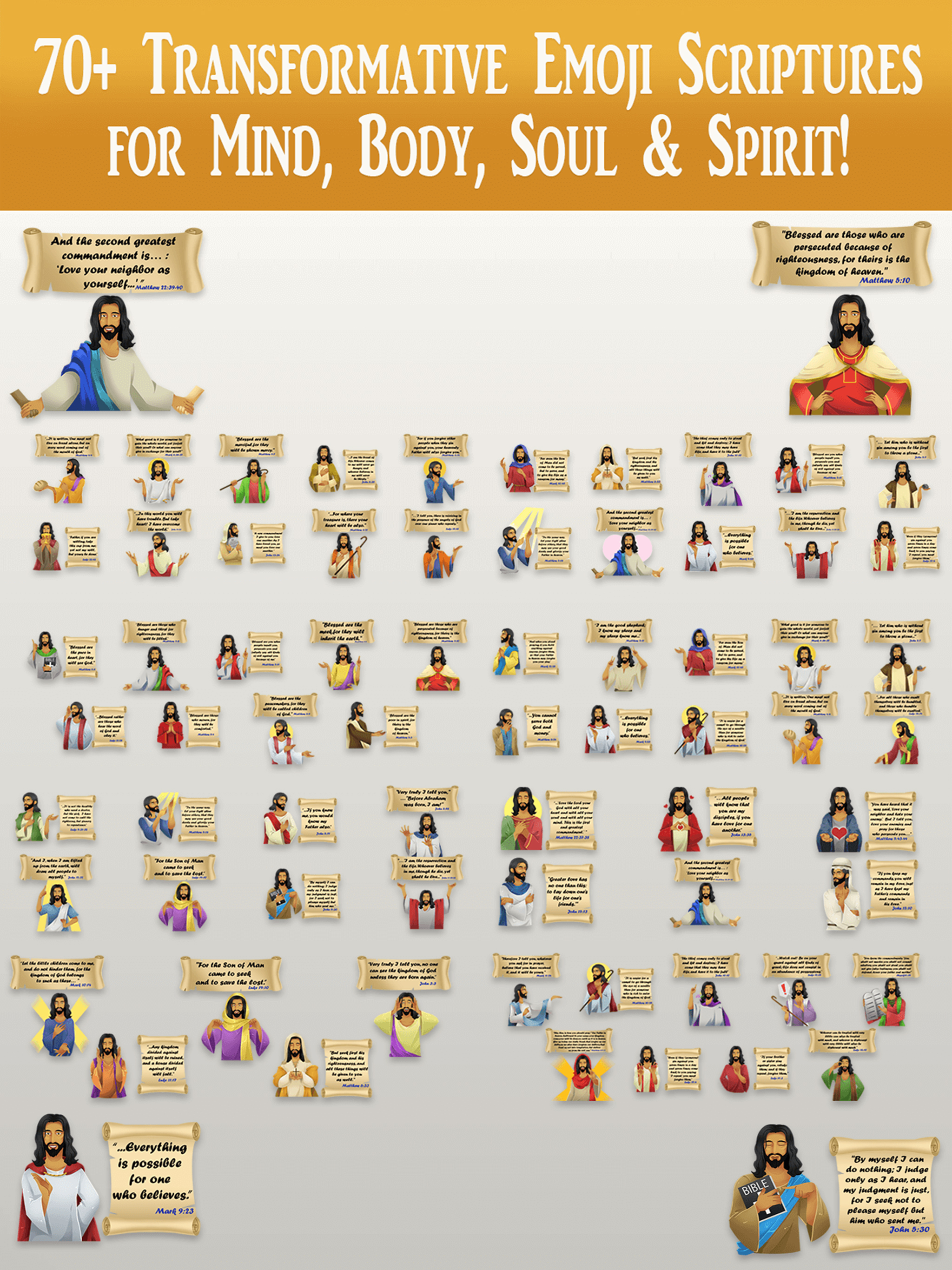 Jesus Speaks Scripture Emoji's screenshot 11