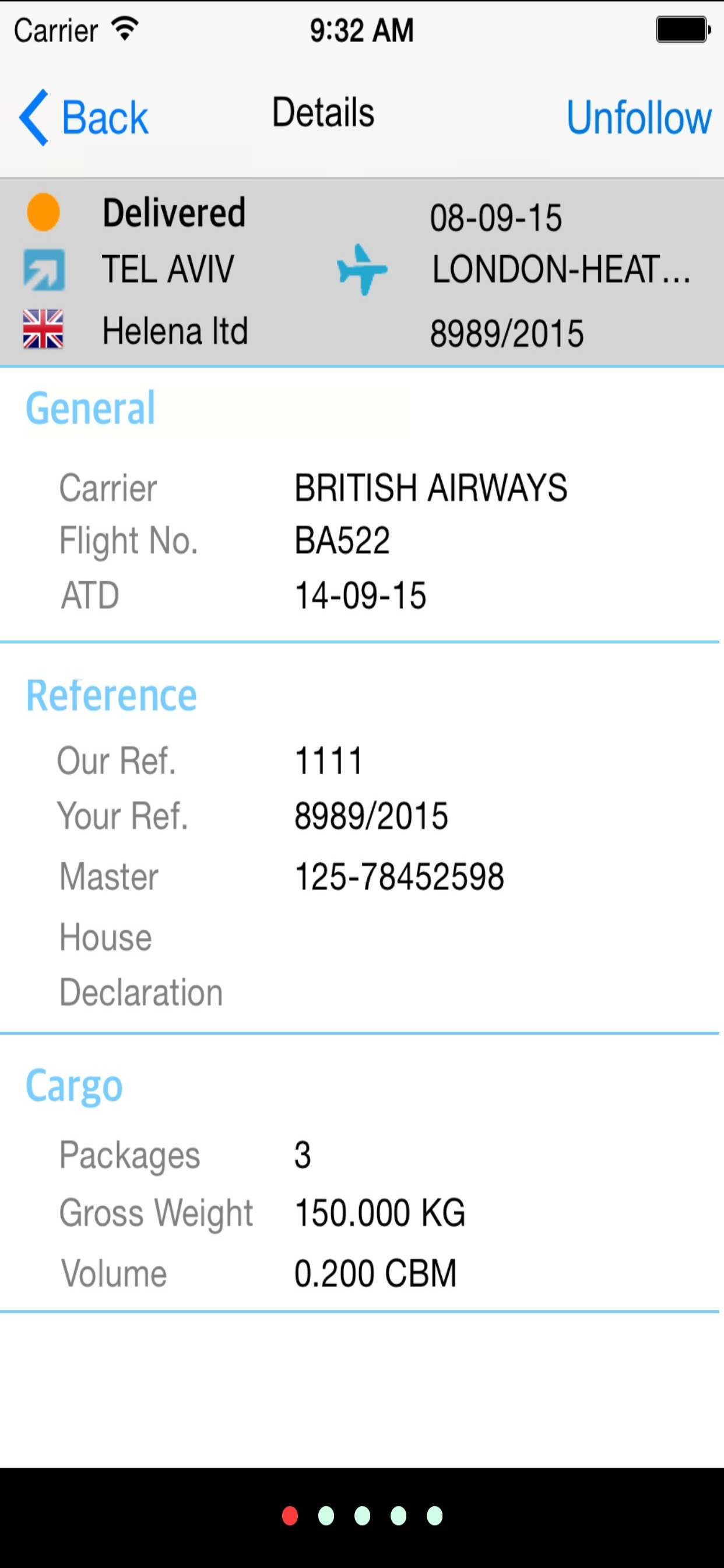 Unifreight Mobile screenshot 2