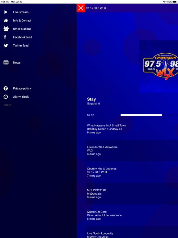 Screenshot #5 pour WLX Radio