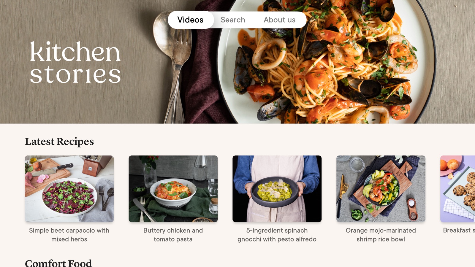 Kitchen Stories Easy Recipes apple_tv screenshot 1