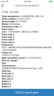 mercedes-benz car parts iphone screenshot 2