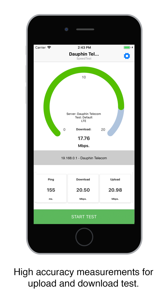 #2. Dauphin SpeedTest (iOS) 由: Equipos Telemo, E.T. S.A.