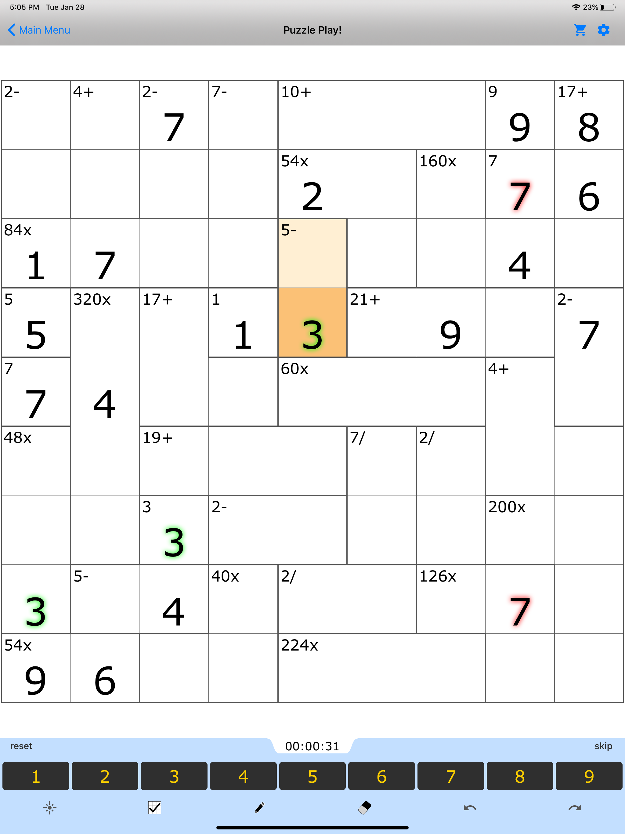 Mathdoku Challenge! screenshot 8