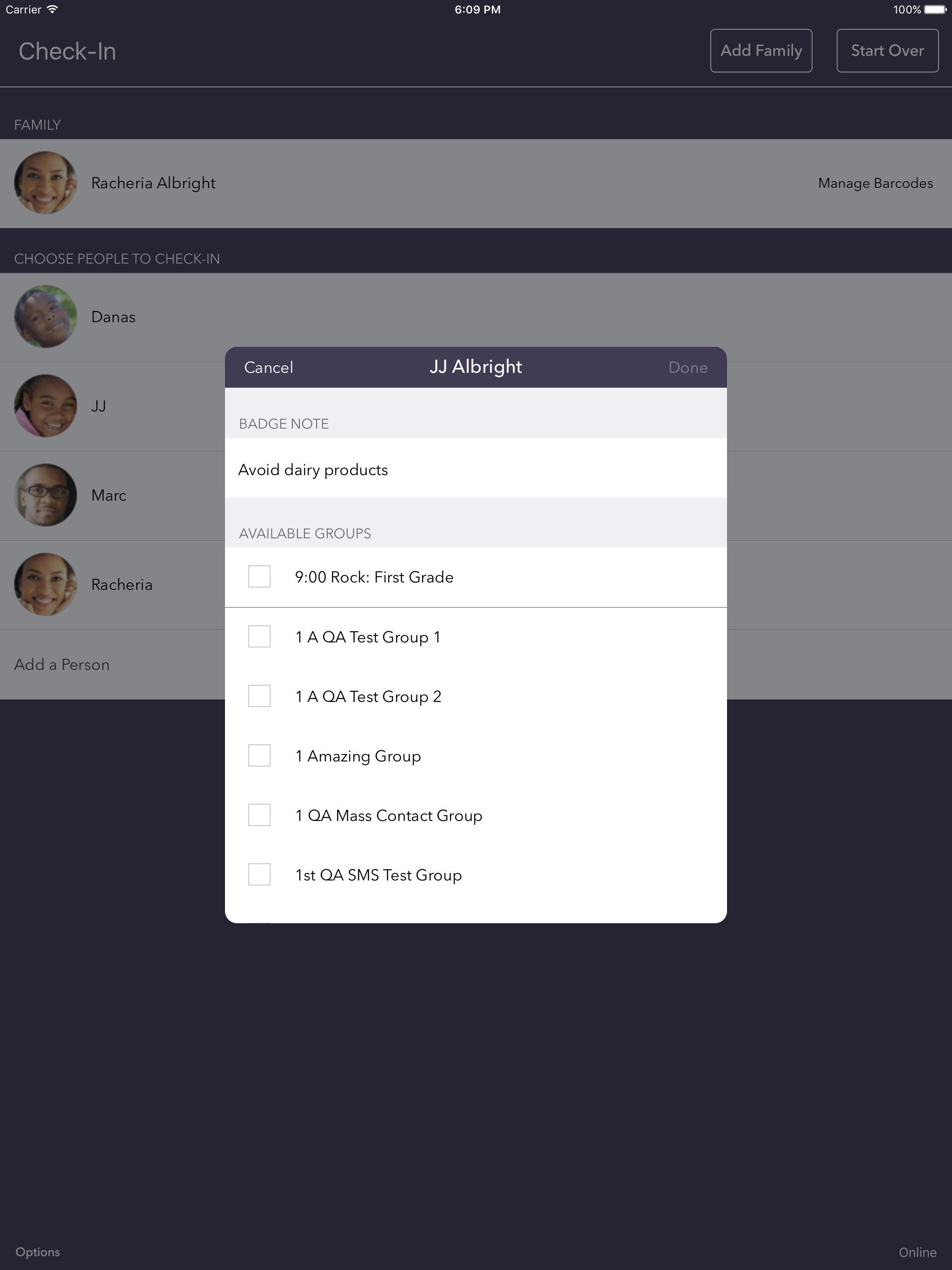 FellowshipOne Go Check-in App screenshot 5