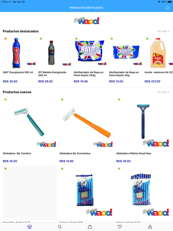 Super Waoo iPad screenshot 1 - Shopping app