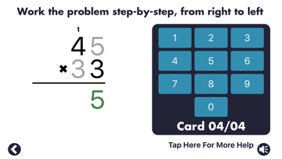 Screenshot #1 pour MathEdge Multiplication