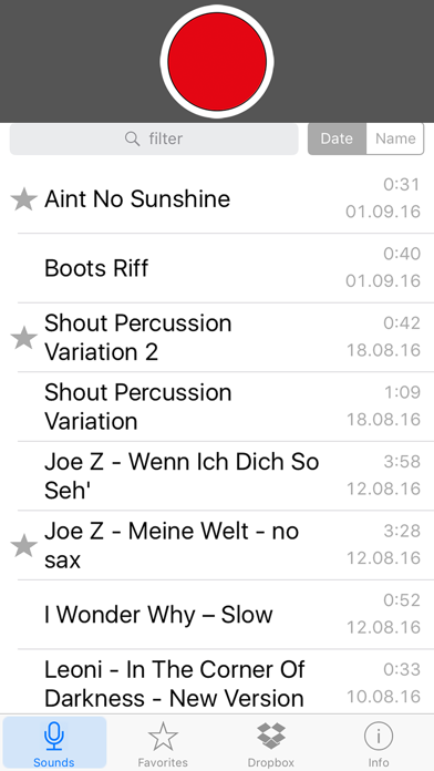 Screenshot #1 pour Sound Memos