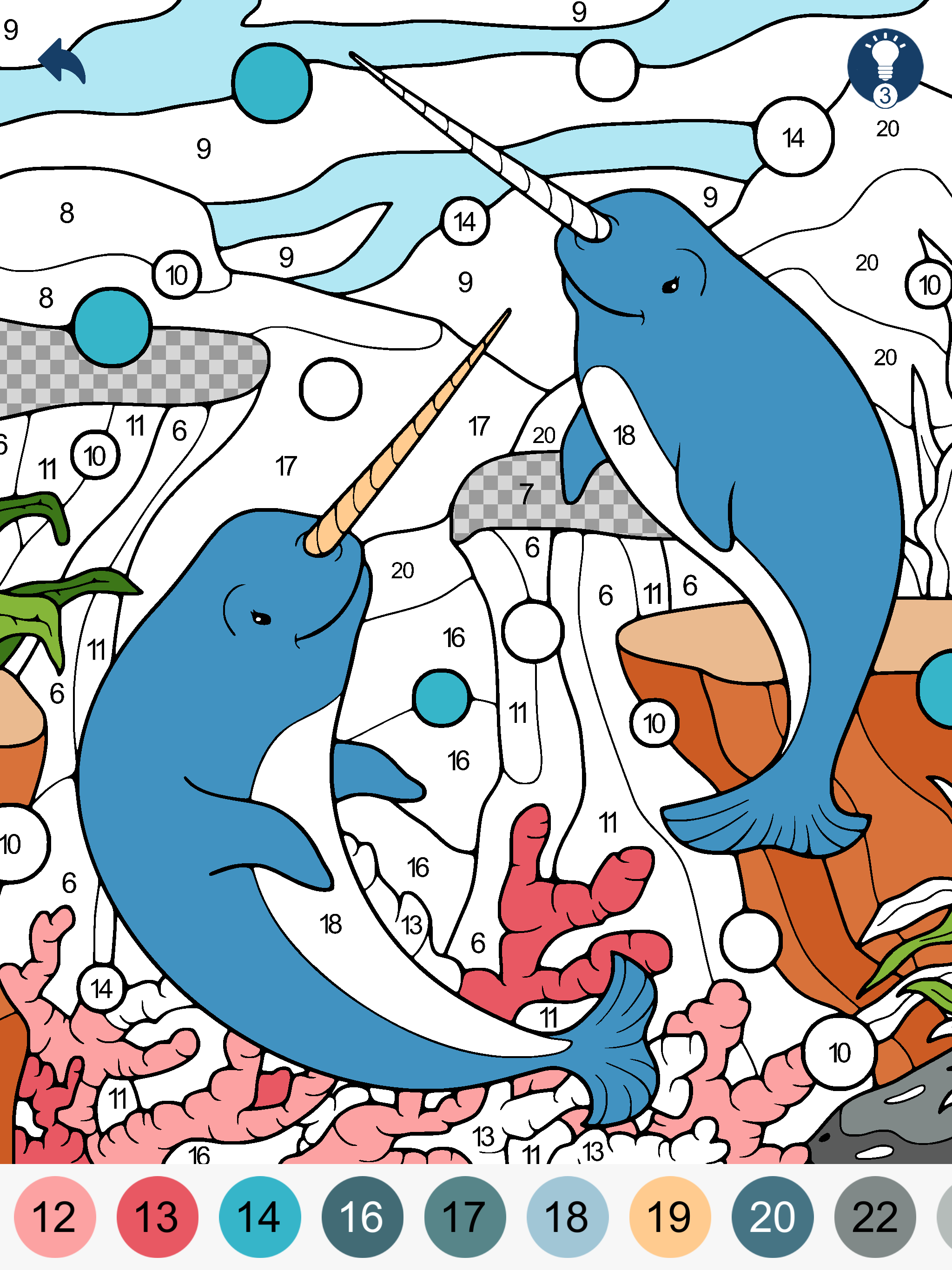 Color by Number - Animals