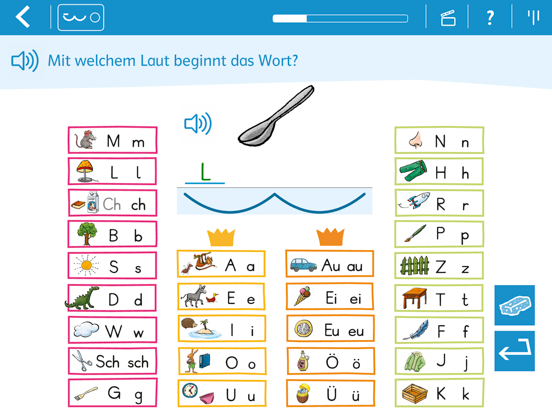 Wörter schreiben 1 mit Zebra iPad screenshot 5 - Education app