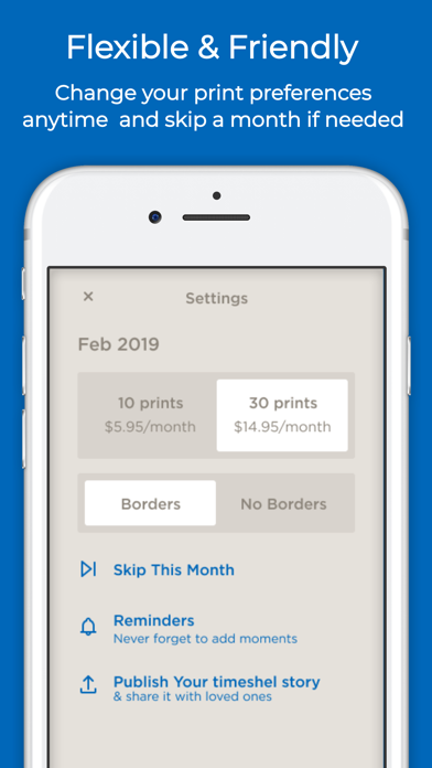timeshel- monthly photo prints Screenshot