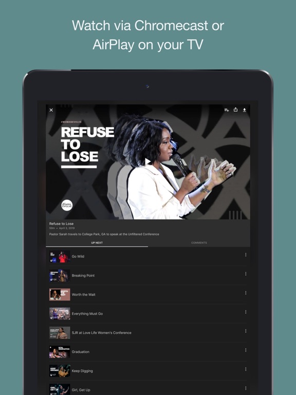 Woman Evolve TV iPad screenshot 5 - Lifestyle app