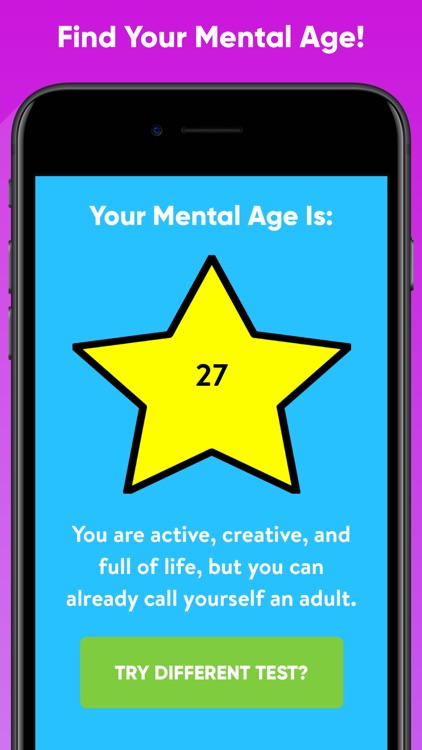 Mental Age Test - Calculator