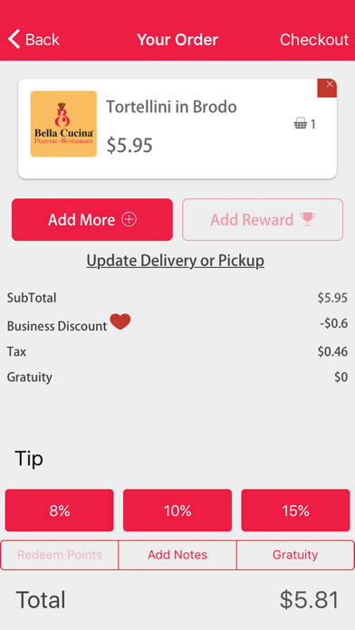Bella Cucina Pizzeria Screenshot