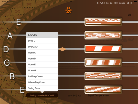 Screenshot #4 pour inTuna Strobe Guitar Tuner HD