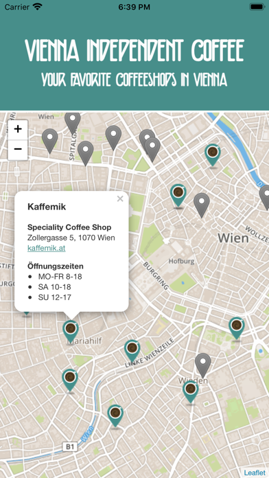 Vienna Independent Coffee screenshot