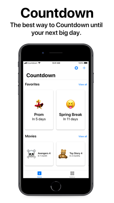 Countdown - Countdown to Dates iPhone screenshot 1 - Utilities app