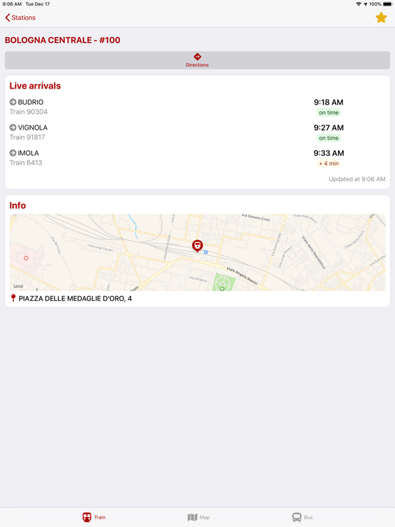 WeBus - Bologna & Ferrara iPad screenshot 10 - Navigation app