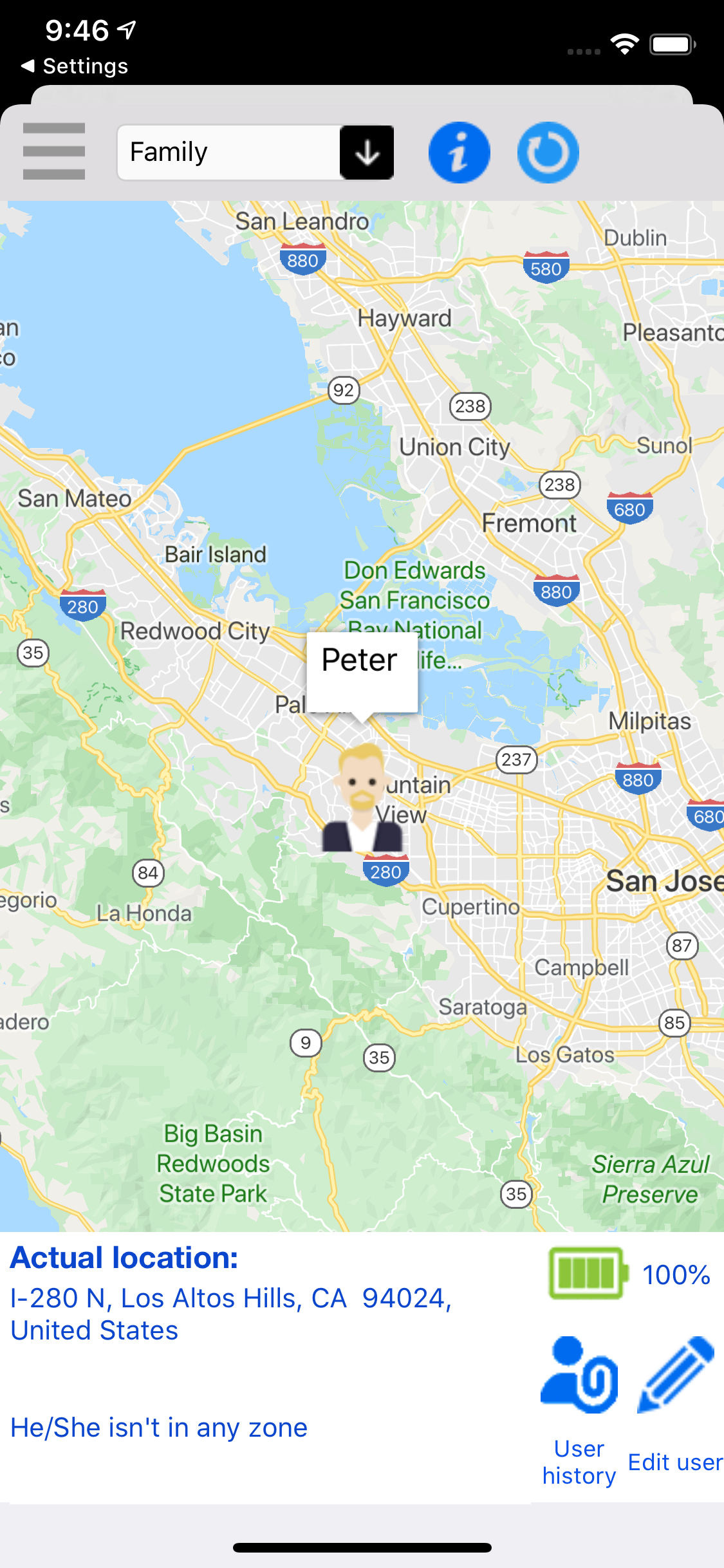 Look4Family GPS Locator screenshot 4