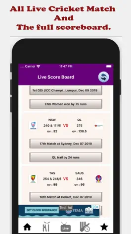Game screenshot Gtv Cricket Live apk