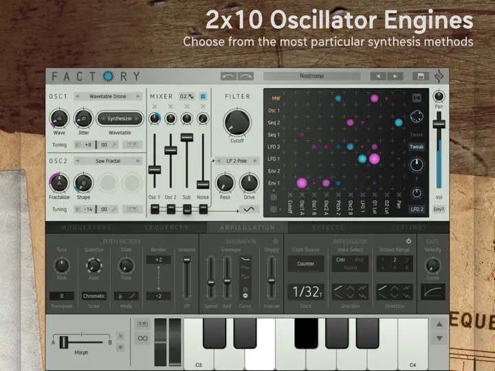 Factory - Modular Synthesizer iPhone Ekran Görüntüsü 2